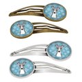 Carolines Treasures Snowflake Italian Greyhound Barrettes Hair Clips, Set of 4, 4PK BB1670HCS4